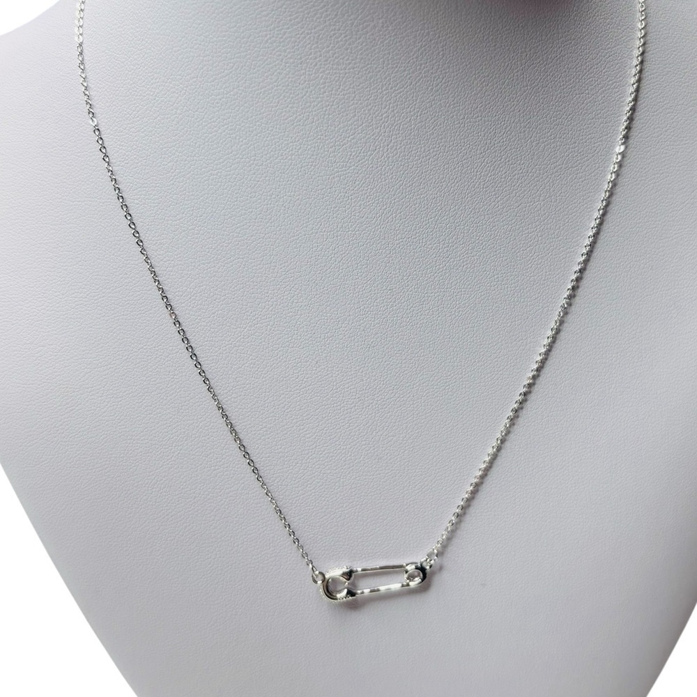 MELINDA MARIA Safety Pin Pendant Necklace - Picture 2 of 5
